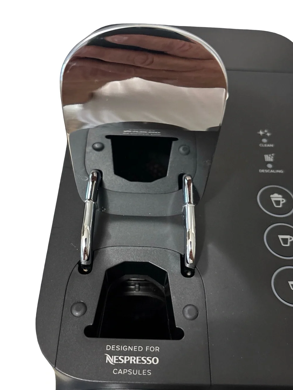DeLonghi Nespresso Original Espresso Machine W/ Milk Frother Black Tested/Works!